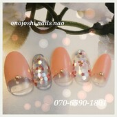 ホロフラワー逆フレンチ|nails nao