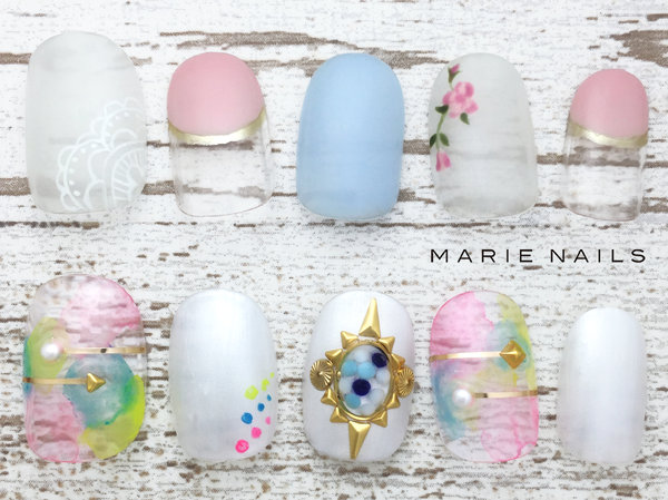 定額7980のせ放題10本アート/072|MARIE NAILS 神戸 三宮店