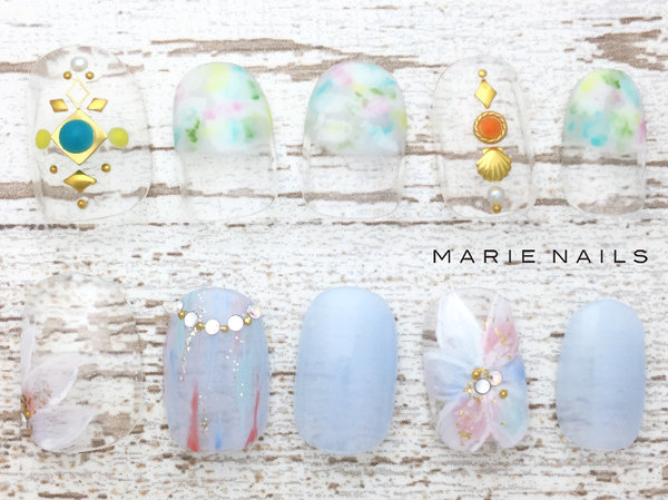 定額¥6980オフ込選べるトレンドアート1/072|MARIE NAILS 神戸 三宮店