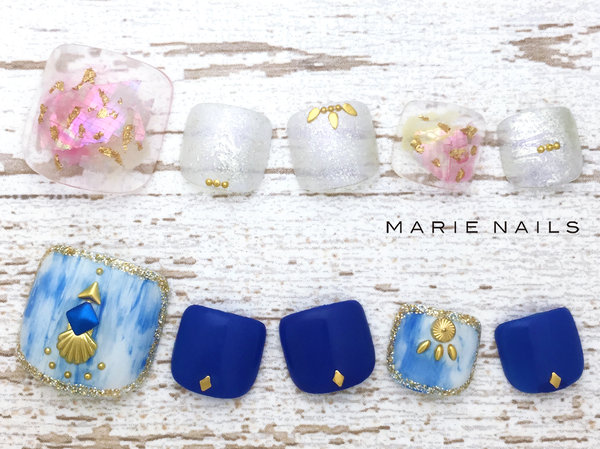 定額￥5980 FOOTアート/072|MARIE NAILS 神戸 三宮店