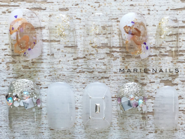 定額¥6980オフ込選べるトレンドアート2/072|MARIE NAILS 神戸 三宮店