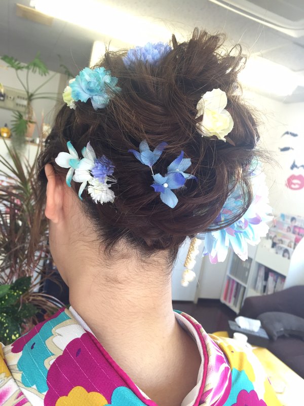 卒業式のセットと着付け|ヘアーメイクＴＥＮ