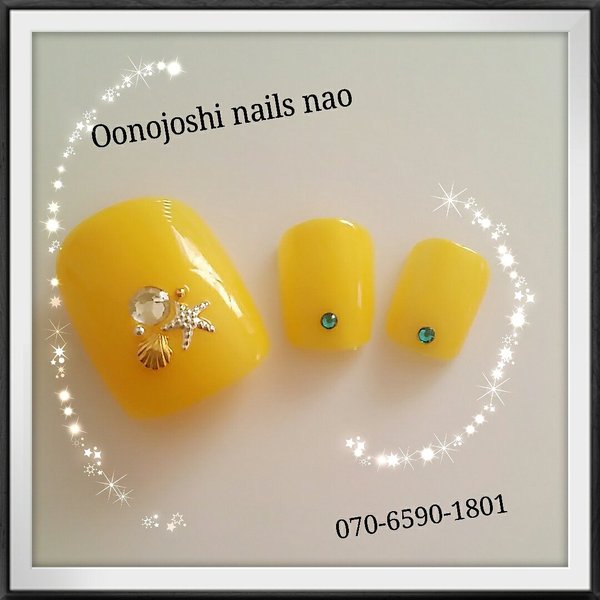 元気イッパイ、イエローネイル|nails nao