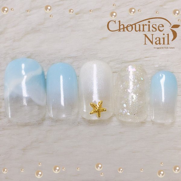 【８月のおすすめ】シーサイドネイル|Chourise Nail*
