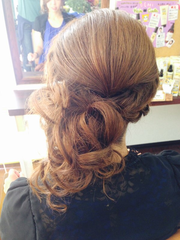 編み込みサイドアップ|ヘアーメイクＴＥＮ
