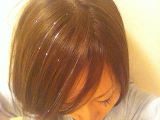 キラキラヘアエクステ|Tiaraネイル花しょうぶ店