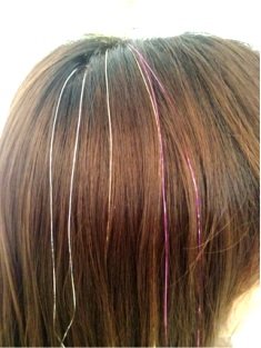 キラキラヘアエクステ|Tiaraネイル花しょうぶ店