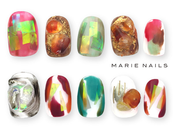 定額フルアート8000円【初回オフ込 】|MARIE NAILS 京都三条通り店