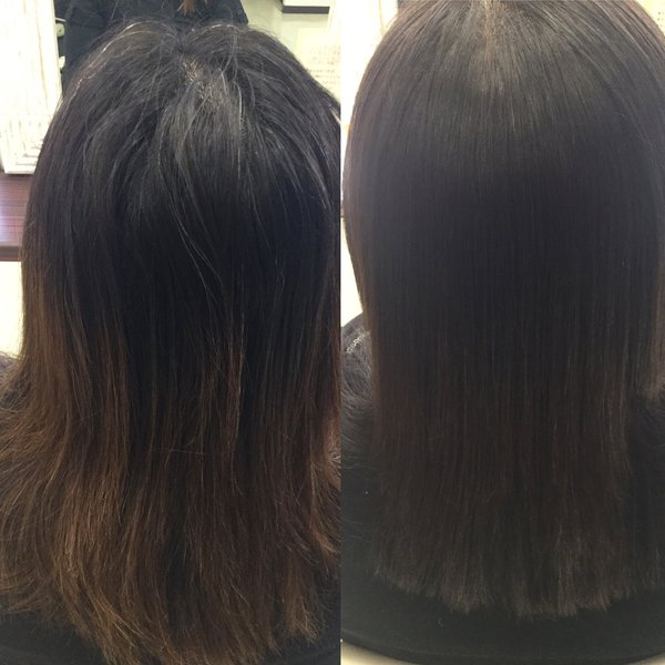 縮毛矯正（ストレート）＆カラー|hair design aR