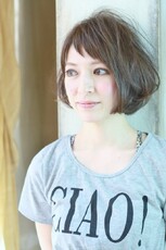 お洒落前髪ボブ☆グレイジュカラー|parade