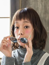 ショートバング×美モテ艶ボブ|hair make flencia