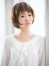 ふんわり×オン眉×マッシュショート|hair make flencia