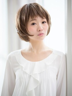 ふんわり×オン眉×マッシュショート|hair make flencia