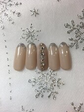 12月定額ジェル¥4.500コース☆デザイン3|スパクレエル　ネイル　旭橋店