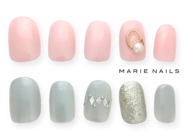 定額シンプル5000円【初回オフ込】　　　|MARIE NAILS 京都三条通り店