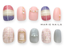 定額フルアート7000円  【初回オフ込 】　　|MARIE NAILS 京都三条通り店