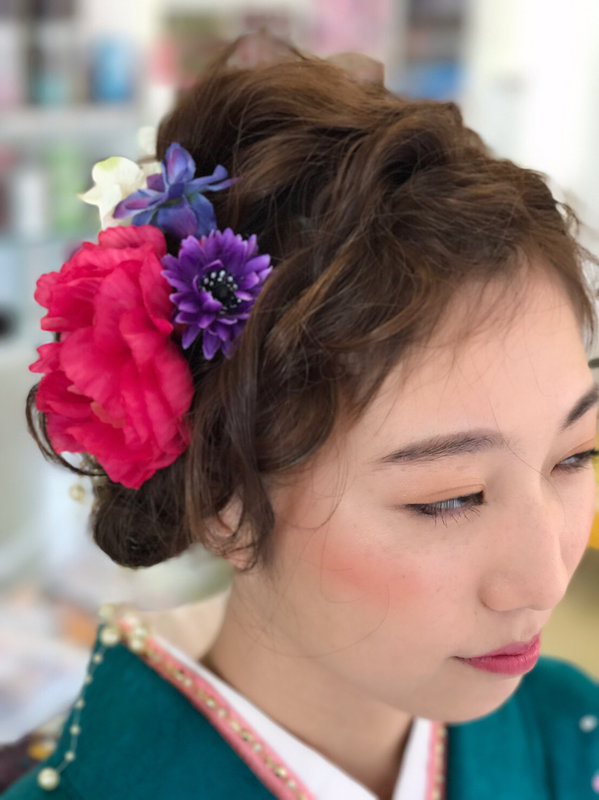 「成人式編み込みアップスタイル」 |Infini-Y’s　ウェルディ長泉店