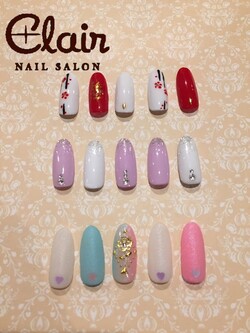 1月定額☆どれでも￥4500デザイン|スパクレエル　ネイル　旭橋店