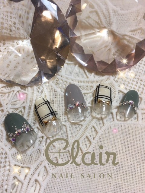 1月定額ジェル¥6,000コース☆デザイン1|ネイルズ　クレエル