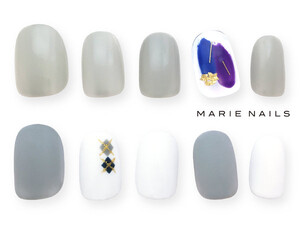 定額シンプル5000円 初回オフ込 Marie Nails 京都三条通り店 マリーネイルズキョウトサンジョウドオリテン 京都府 河原町 木屋町 先斗町 のネイルデザインカタログ ビューティーパーク