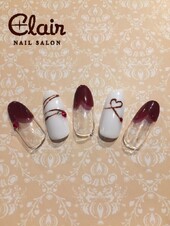 2月定額ジェル¥4.500コース☆デザイン2|スパクレエル　ネイル　旭橋店