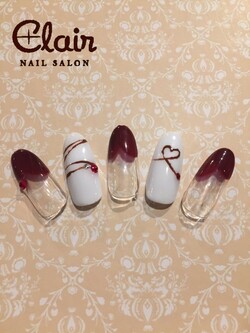 2月定額ジェル¥4.500コース☆デザイン2|スパクレエル　ネイル　旭橋店