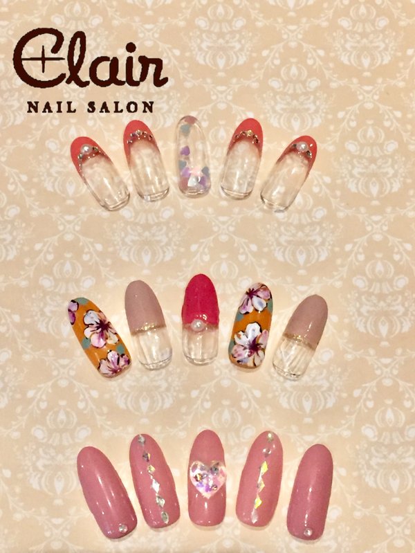 2月定額☆どれでも￥6000デザイン|スパクレエル　ネイル　旭橋店