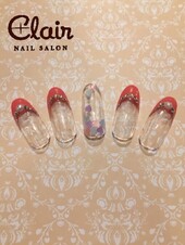 2月定額ジェル¥6,000コース☆デザイン1|スパクレエル　ネイル　旭橋店