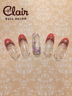 2月定額ジェル¥6,000コース☆デザイン1|スパクレエル　ネイル　旭橋店