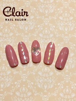 2月定額ジェル¥6,000コース☆デザイン3|スパクレエル　ネイル　旭橋店