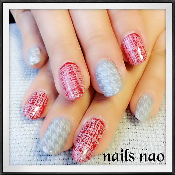 ツイードネイル|nails nao