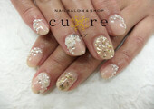 ナチュラルカラーでブライダルネイル|ネイルサロン＆ショップ／ネイルスクール　Ｃｕｒｅ