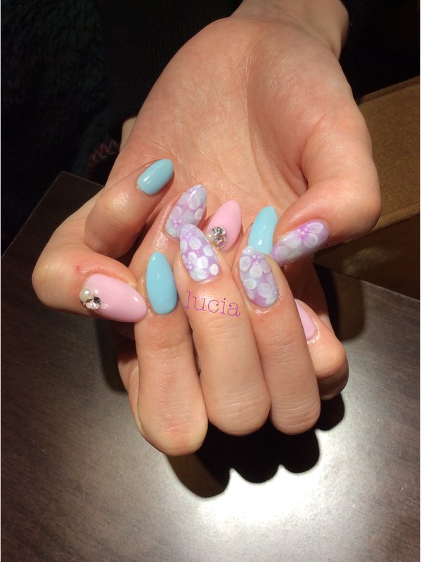 フラワー春ネイル♪|Lucia