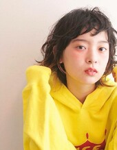 動きのあるマッシュウルフヘア|BOTAN