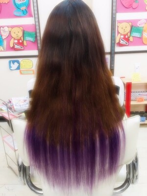 ﾊﾟｰﾌﾟﾙグラデーション Starrich名古屋店 スターリッチナゴヤテン 愛知県 伏見 の髪型 ヘア スタイルカタログ ビューティーパーク