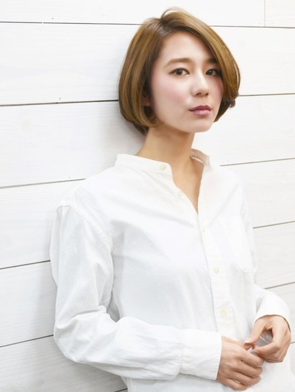 大人かわいいナチュラルショートボブ Bright ブライト 東京都 銀座 の髪型 ヘアスタイルカタログ ビューティーパーク