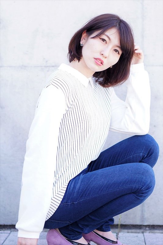 エアリー感のあるワンカールナチュラルボブ★|HAIRSALON　eclat