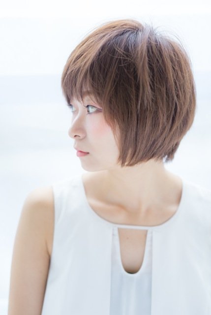 丸顔さんを小顔にみせるショート☆|Fringe Hair Salon