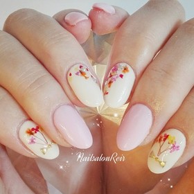 ドライフラワーブーケネイル♪|Beauty salon Reir