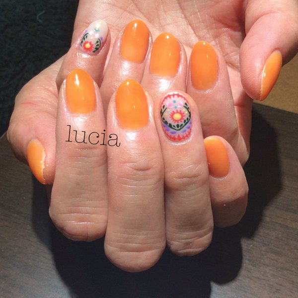 刺繍ネイル♪|Lucia