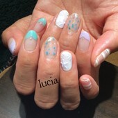 貝殻アートネイル♪|Lucia