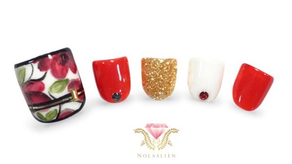 フラワーフットネイル|Nolaslien