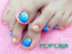 [フットジェルネイル」　海