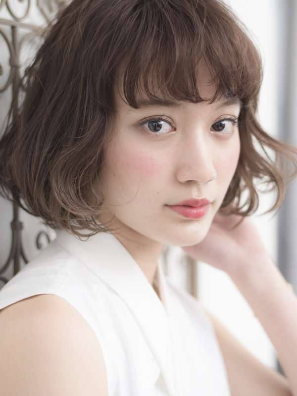 女子力アップアッシュベージュカラーボブ|keep hair design