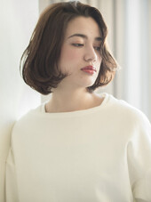 人気NO1！ベージュカラー&amp;ミディーボブパーマ|keep hair design