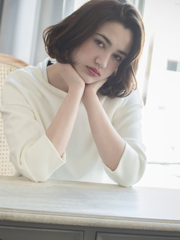 人気NO1！ベージュカラー&amp;ミディーボブパーマ|keep hair design