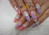 ロングネイルにプッチ柄|ネイルサロン＆ショップ／ネイルスクール　Ｃｕｒｅ