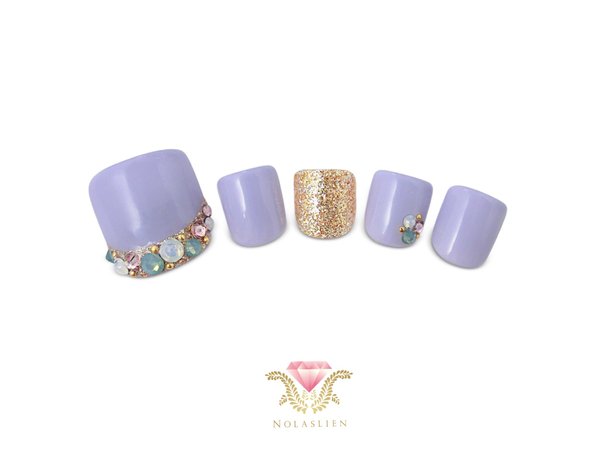 パープル★ストーンアート|Nolaslien