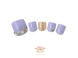 パープル★ストーンアート