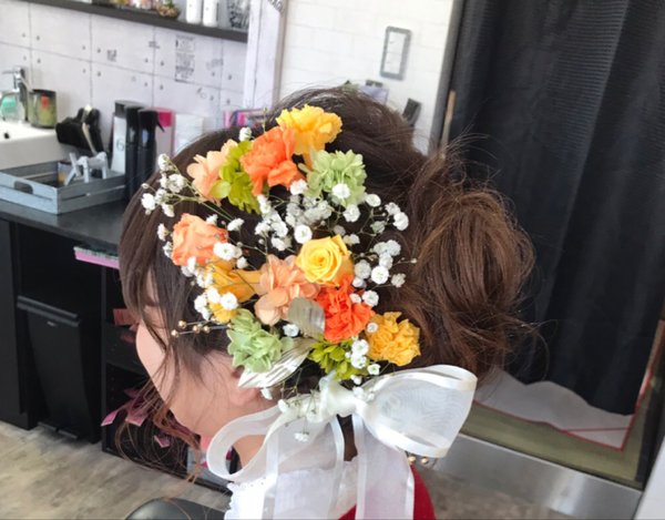 2018　成人式　ヘアセットスタイル|NON EDGE